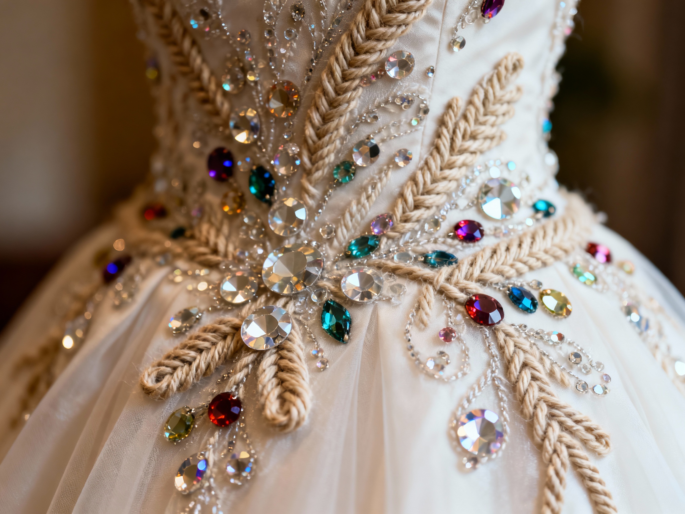 How Sequin & Beaded Appliques and Corded Embroidery Work