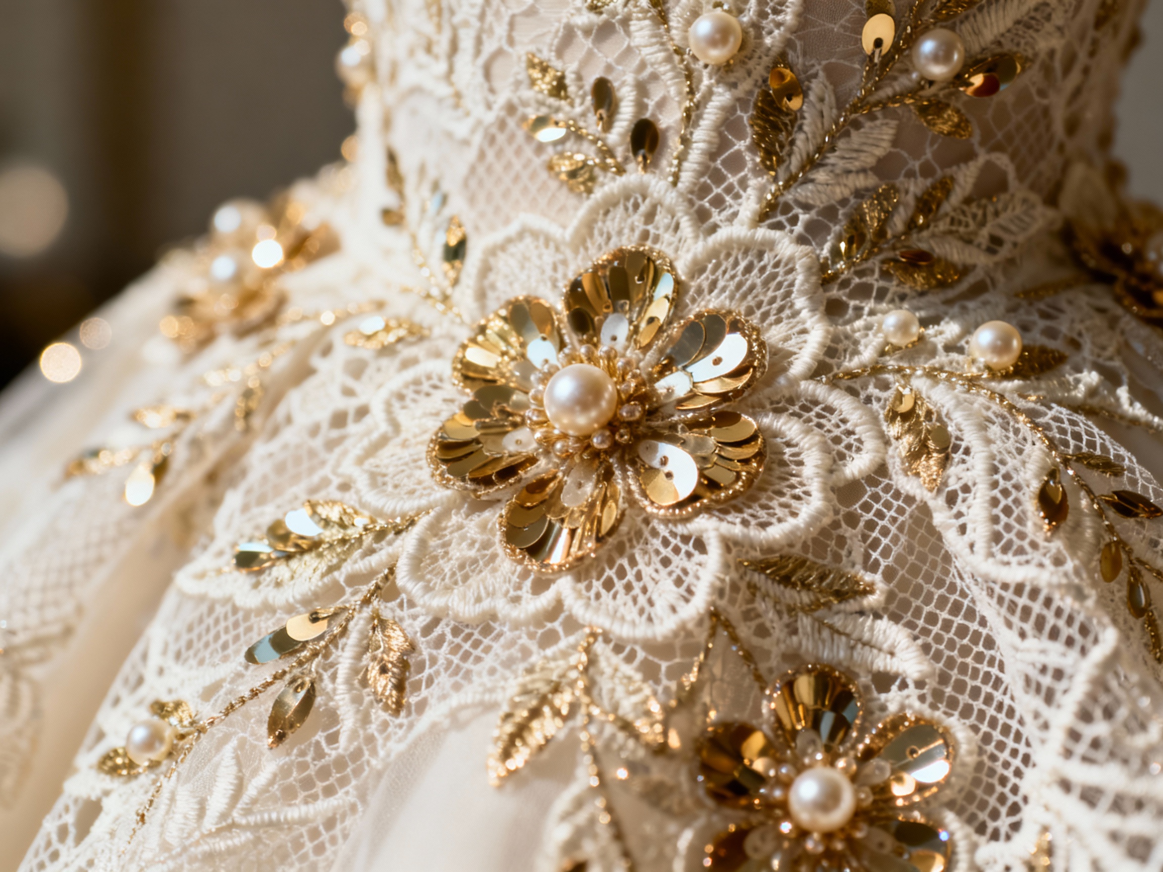 Transform Your Wardrobe with Lace Embellished by Sequins and Beads