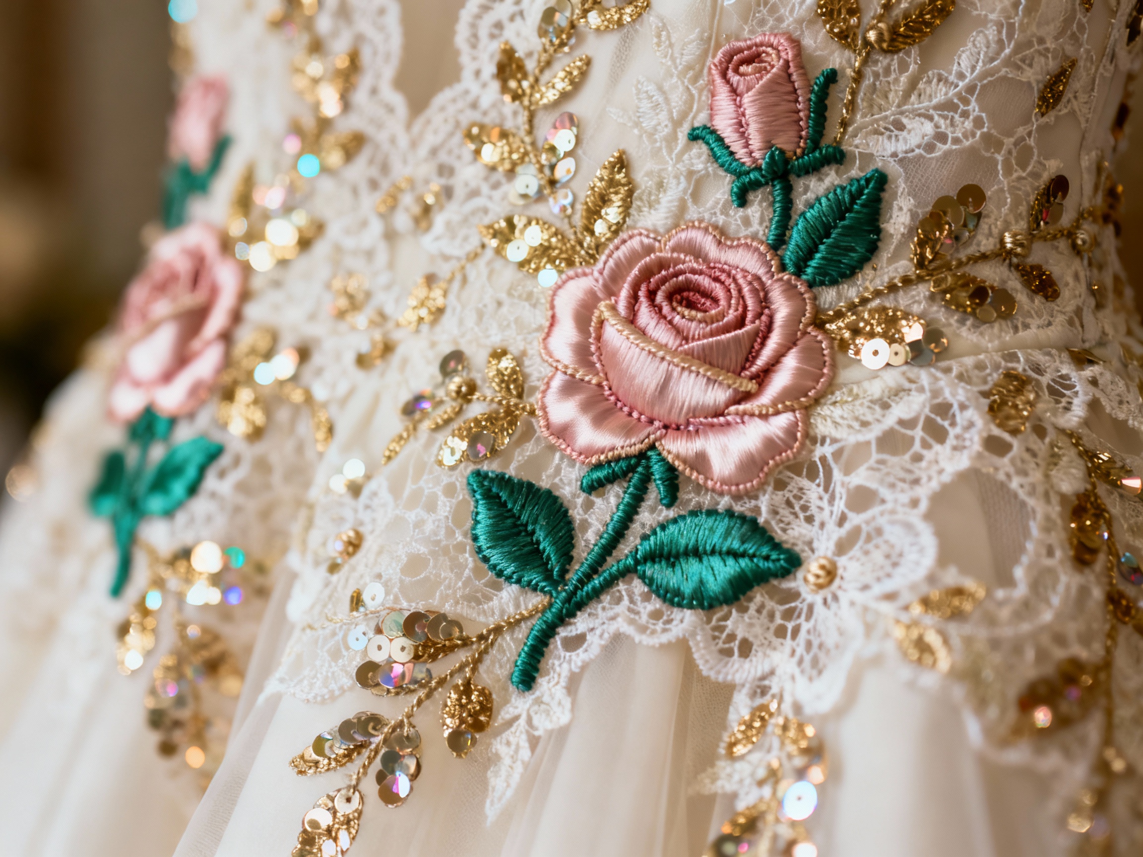 Lace Trends: The Beauty of Sequin and Floral Embroidered Lace