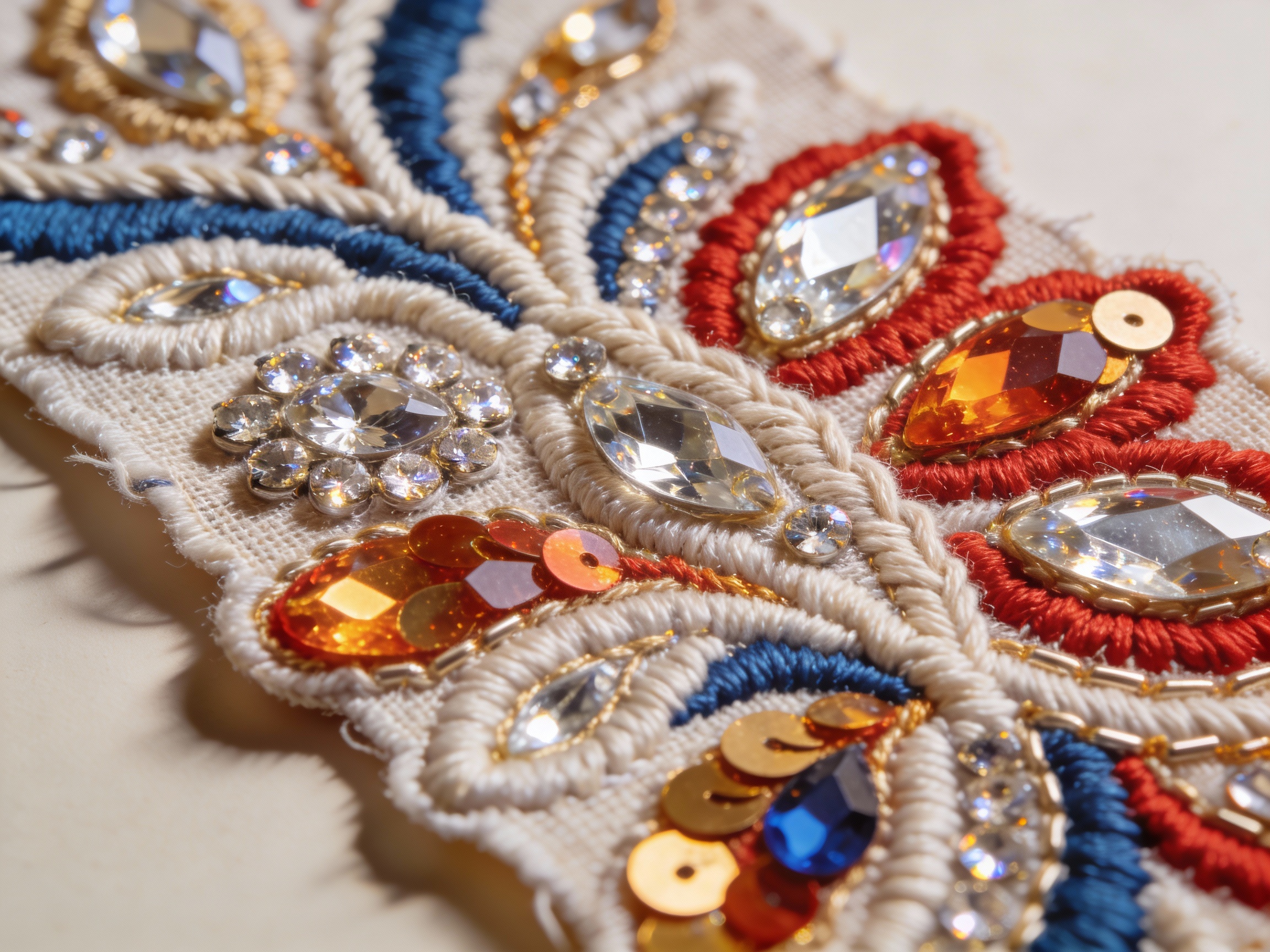 Master Corded Embroidery and Sequin Appliques in Fashion