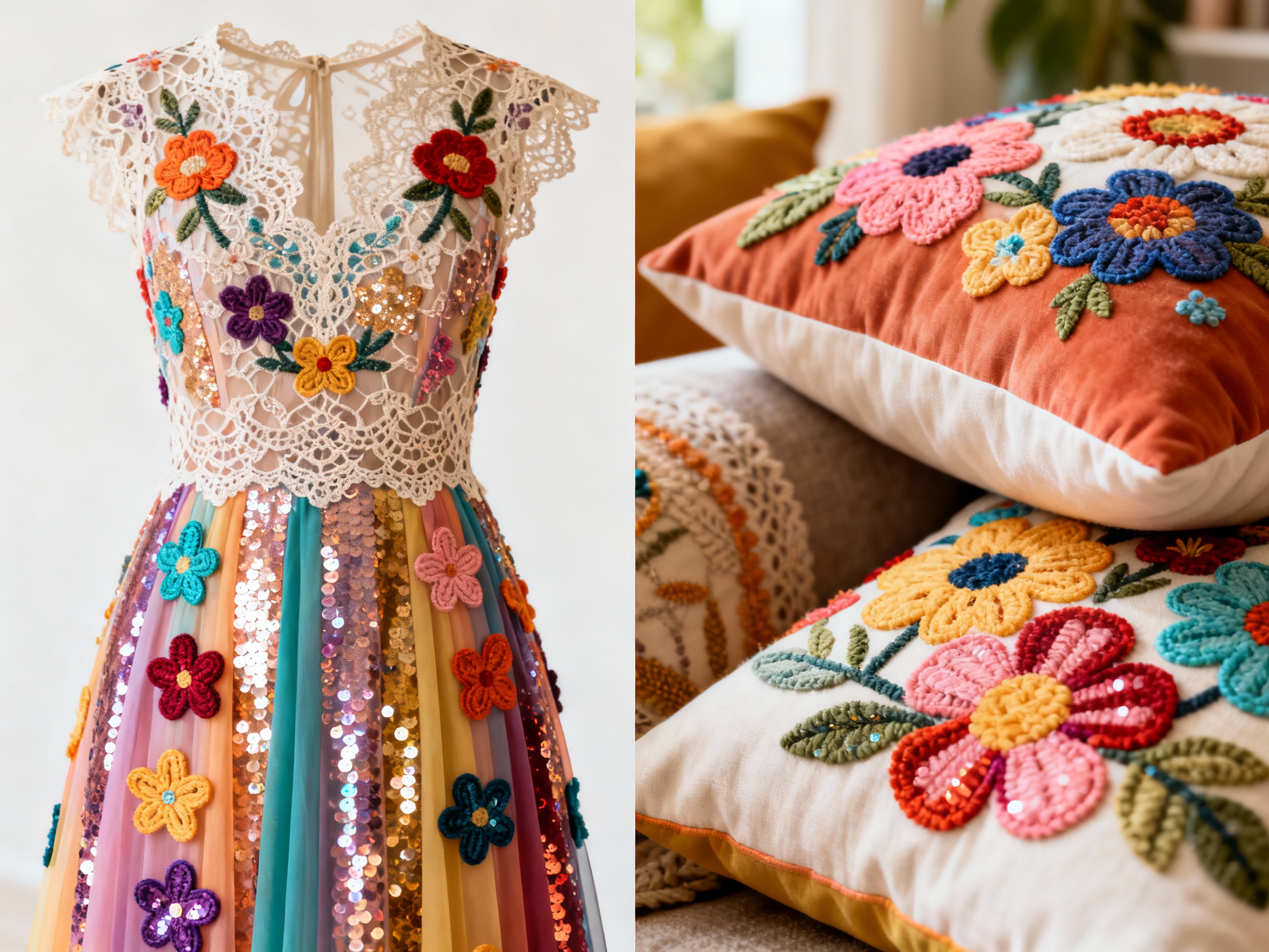 Decorating with Lace, Sequins & Appliques: Easy Tips and Ideas