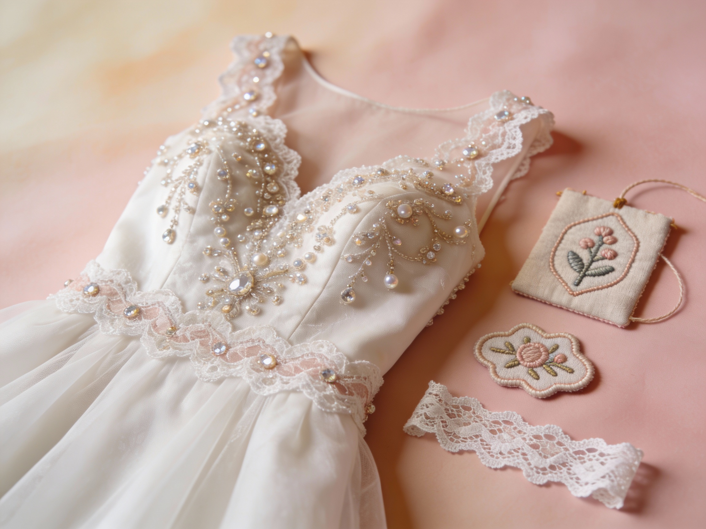 From Bridal Wear to Crafts: Beaded Appliques and Lace Borders